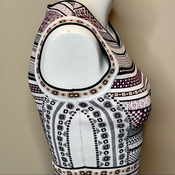 Diane Von Furstenberg Eleanor jacquard knit multi colored fit and flare dress P - Picture 16 of 16